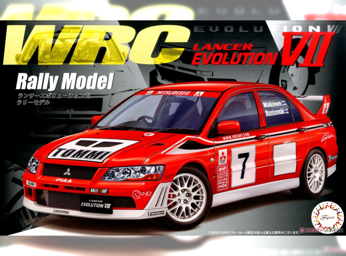 Сборная модель Mitsubishi Lancer Evolution VII WRC Rally Model