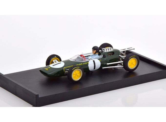 LOTUS F1 25 №1 Winner Belgium Gp Jim Clark World Champion - With Driver Figure (1963), Green