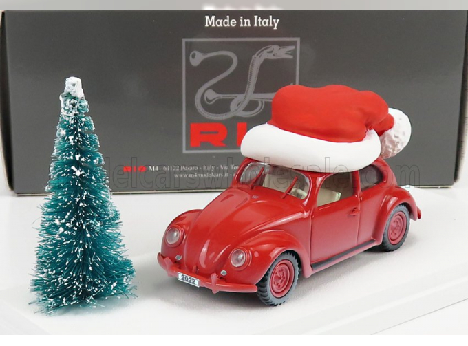 VOLKSWAGEN Beetle Maggiolino (1958) - Christmas Edition 2022 - Natale 2022, Red