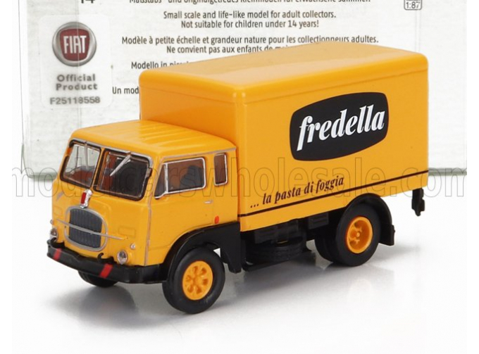 FIAT 642 Truck Cassonato Pasta Fredella 2-assi (1962), Yellow Black