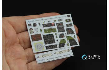 3D Декаль интерьера кабины пилота SBD-2 Dauntless (Trumpeter)