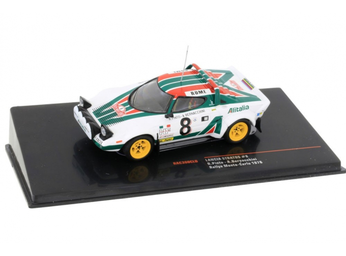 LANCIA Stratos HF #8 "Lancia Alitalia" R.Pinto/A.Bernacchini Rally Monte Carlo (1976)