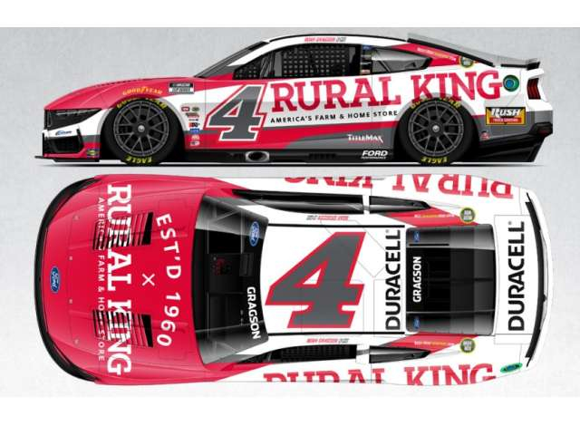 Ford Mustang #4 Noah Gragson *Rural King* red/white 2025