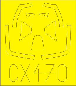 Набор окрасочных масок для Spitfire Mk. XVI Bubbletop