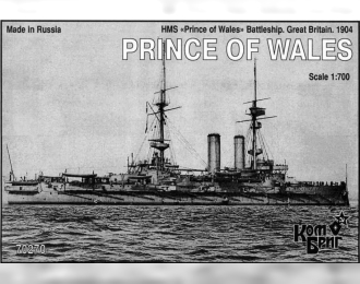 Сборная модель HMS Prince of Wales Эскадренный броненосец 1904