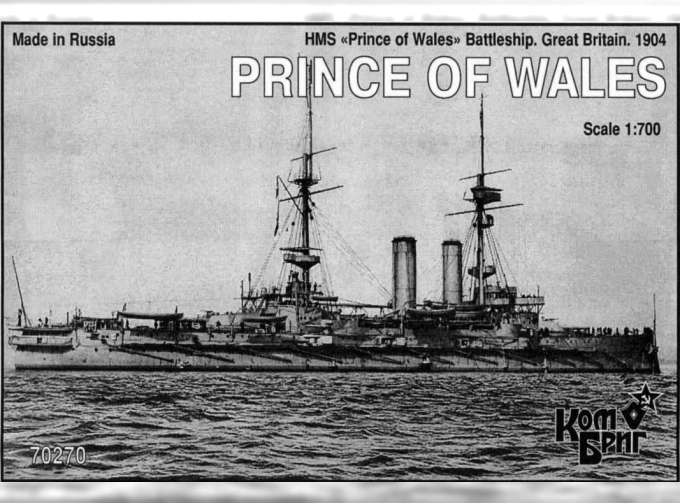 Сборная модель HMS Prince of Wales Эскадренный броненосец 1904