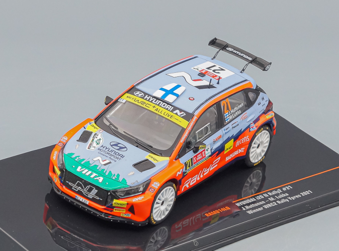 HYUNDAI i20 N Rally 2 №21 "Hyundai Motorsport N" Huttunen/Lukka Rally Ypres (2021)