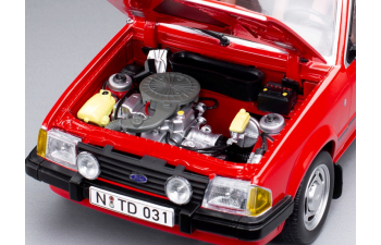 FORD Escort Mark III Ghia (1983), sunburst red 