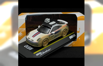 PORSCHE 911 992 Dakar №953 Ahead Coupe (2024), White Blue Red