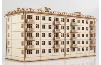Сборная модель Хрущёвка пятиэтажный дом