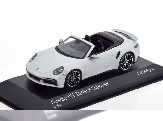 PORSCHE 911 (992) Turbo S Convertible (2020), light grey