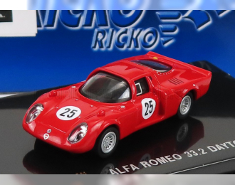 ALFA ROMEO 33.2 №25 24h Daytona (1968) R.pinto - S.dini, Red