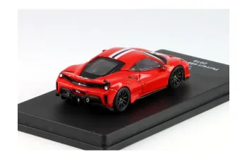 FERRARI 488 Pista (2018) - Con Vetrina - With Showcase, Rosso Corsa 322 - Red