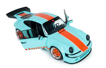 PORSCHE 911 KS-R by Khyzyl Saleem (2026), Gulf livery (light blue) / orange)