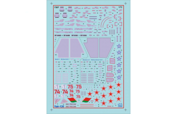 Сборная модель российский учебно-боевой самолёт ЯК-130