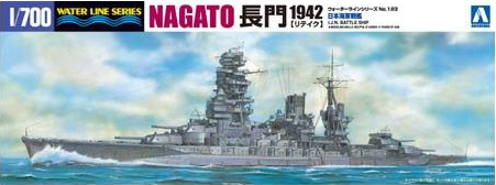 Сборная модель I.J.N. BATTLESHIP NAGATO 1942 UPDATED EDITION