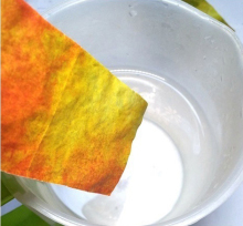 Ультратонкая бумага для имитации листьев (8 шт., примерно 5*12,5 см) (весна и лето)