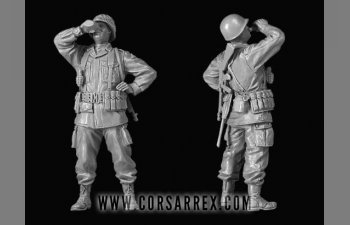 Сборная модель U.S. Paratroopers, The 82 Division (5 figures)