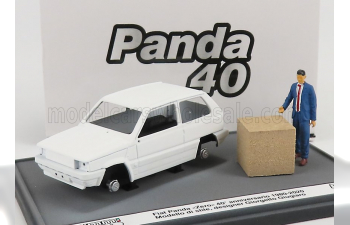 FIAT Panda Zero 40th Anniversario (1980-2020) - With Figure Designer Giorgetto Giugiaro, White