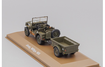 JEEP Willys MB + Remorque Bantam (1940), green