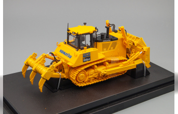 KOMATSU D155ax Bulldozer Ruspa Cingolata - Scraper Tractor, Yellow Black