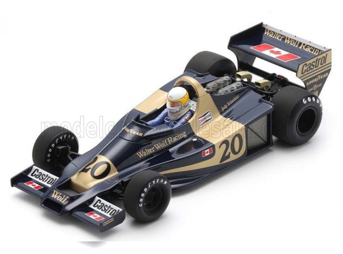 WILLIAMS F1 Wolf Wr1 №20 Winner Monaco Gp (1977) Jody Scheckter, Black Gold