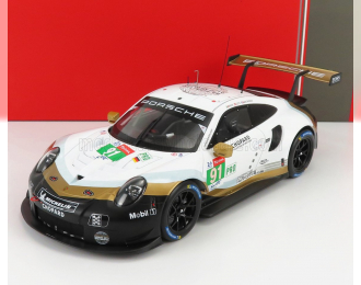 PORSCHE 911 991 Rsr 4.0l Flat-6 Porsche Gt Team N91 2nd Lmgte Pro Class 24h Le Mans (2019) P.Pilet - E.Bamber - N.Tandy, White Black Gold