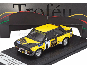 FIAT 131 Abarth №6 Rally Omloop Van Vlaanderen (1979) Mars Duez - Eddy Nys,  Yellow Black