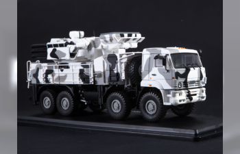 Камский грузовик 6560 ЗРПК 96К6 (Панцирь-С1) камуфляж Арктика