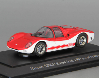 NISSAN R380 II Speed trial (1967), red / white