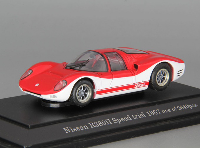 NISSAN R380 II Speed trial (1967), red / white