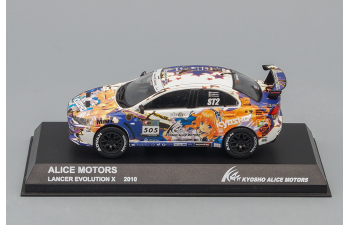 MITSUBISHI Lancer Evo X (KYOSHO Alice Motors) 2010, blue