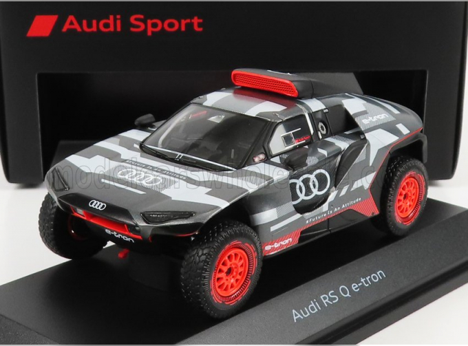 AUDI Q E-tron Rs Team Audi Sport №0 Press Version Rally Dakar (2022), Grey Silver Black