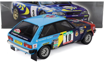 TALBOT Sunbeam Lotus (night Version) №10 Rally Portugal  Antonio Zanini - Victor Sabater (1983), 2 Tone Blue Red