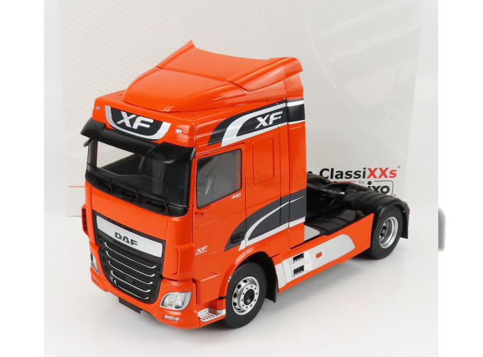 DAF XF SPACE CAB TRACTOR TRUCK 2-ASSI (2016), ORANGE SILVER