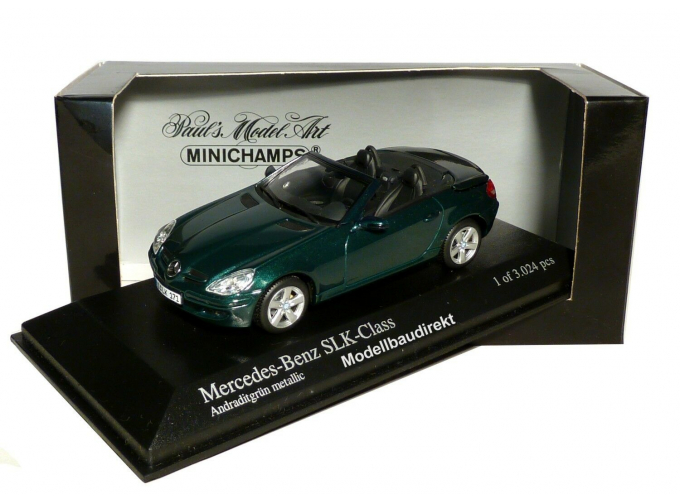 MERCEDES-BENZ SLK-Class R171 with movable roof 2004, green metallic