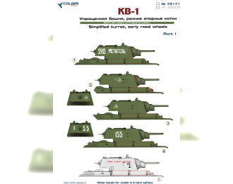 Декаль KV-1 (w/Applique Armor) Part III