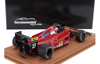 FERRARI F1 642 №27 Imola Gp With Rain Tires (with Pilot Figure) (1991) Alain Prost, Red Black