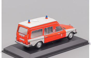 MERCEDES-BENZ W123 300 D Ambulance Hamburg, red / white