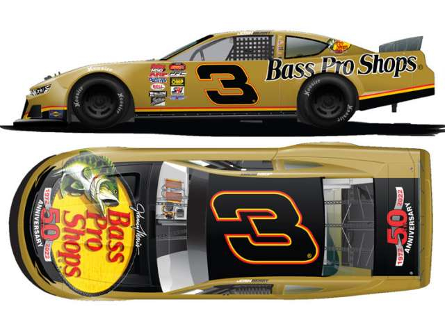 CHEVROLET Camaro #3 Dale Earnhardt Jr. *Bass Pro Shops* Late Model, gold 2023