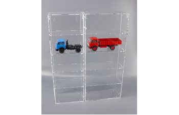 Витрина для грузовиков 1/43, размер ячейки 200х90х90, 5 ячеек, вертикальная