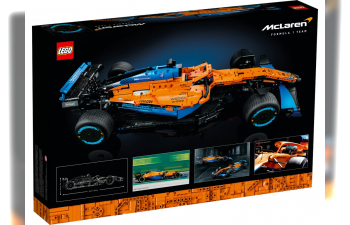 McLAREN Lego Technic - F1 Mcl36 Mercedes Team Mclaren Season 2022 - 1432 Pezzi - 1432 Pieces, Orange Light Blue