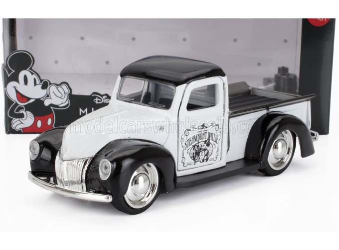 FORD Pick-up (1941) Topolino Mickey Mouse Figure - Walt Disney, White Black
