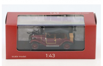 TATRA 12 convertible closed (1926), dark red
