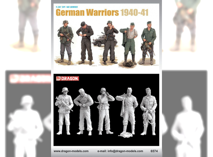 Сборная модель Солдаты German Warriors 1940-41