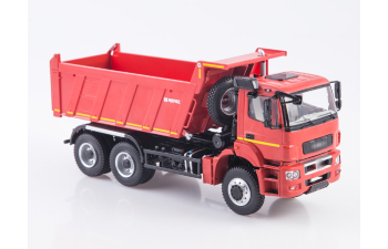 Камский грузовик 65802-87 (S5) самосвал, красный