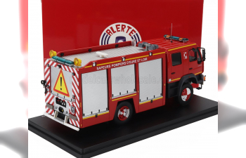 MAN Le 14.220 Tanker Truck Double Cabine Bemaex Fsr Sdis 28 Sapeurs Pompiers D'eure Et Loir (2004), Red Grey