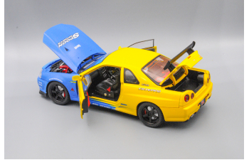 NISSAN Skyline GT-R, жёлтый, 26 см.