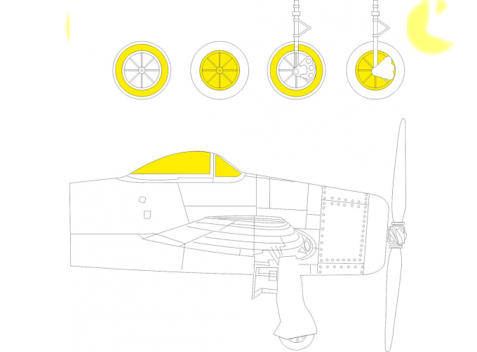 Окрасочная маска для F8F-1