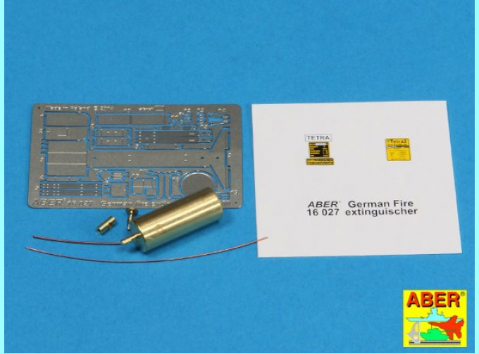 Фототравление для Fire extinguisher with brackets used on German tanks, assault guns and other vehicles